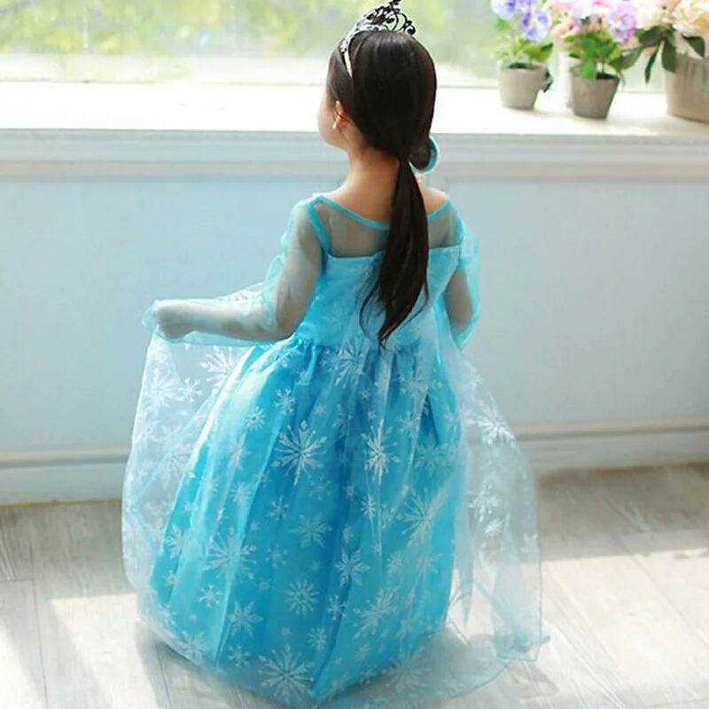 Reizen Doorzichtig Beven Frozen jurk Elsa - Elsa jurk Kind - Bij Bambini Verkleedkleding