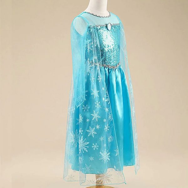 Frozen jurk Elsa met sleep