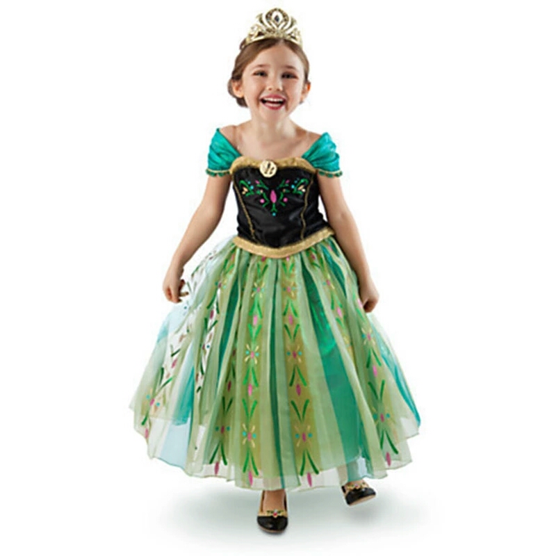 hoofd Verstoring salami Anna jurk Frozen Kind - Bij Bambini Verkleedkleding