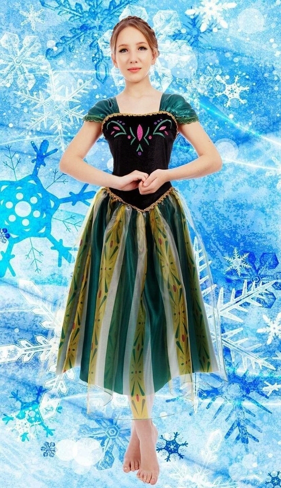 staal nakoming In werkelijkheid Anna jurk Volwassenen Frozen - Bij Bambini Verkleedkleding