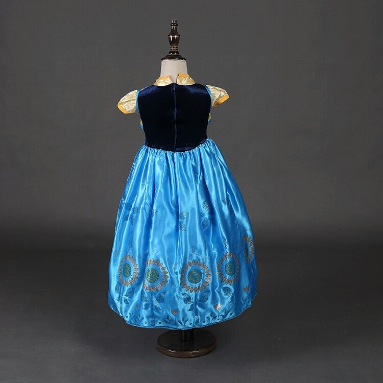 Prinses Anna Frozen jurk achterkant - Bij Bambini
