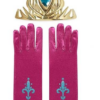 Handschoenen Roze + Tiara van Frozen Anna